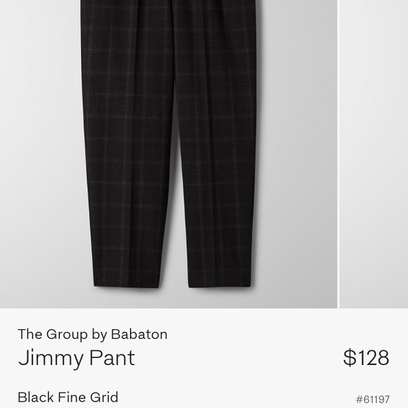 Aritzia plaid drawstring trouser pants XXS - Picture 2 of 2